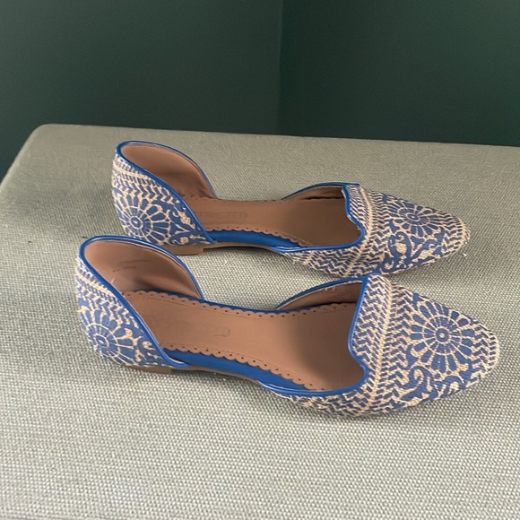 Y2K blue and Cream D’orsey mandala shoes - Picture 3 of 7